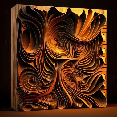 3D model abstract painting (STL)